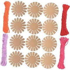 DIYEAH 1 Set of Braided Flower Basket Made of Paper Cardboard Basket Weave Sets Basket Weaving Accessories Crochet Set Basket Weaving Paper Rope Braided Bowl Suite Child Paper Card