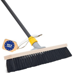 Novaliv Room Broom 40 cm with Handle Bristles Hair Blend Broom Fine with Handle Ideal as Workshop Broom Indoor Broom Industrial Broom House Broom Sweeping Broom Hair Broom Patio Broom Soft