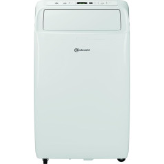 Bauknecht PACF29HP W BK Mobile Air Conditioner for Cooling and Heating, Smart Sensor Technology, Comfort Sleep Mode, 9,000 BTU-h, Energy Class Cooling A+, Energy Class Heating AA++, Colour White/Grey