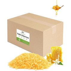 Yellow Beeswax Pastilles 4.5 kg, Candle Wax for Candle Making, Beeswax for Cosmetic Products, Organic Beeswax for Cosmetics for Body, Skin Care, DIY, Lip Balm