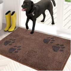 PURRUGS Door Mat, Machine Washable, Non-Slip, Entrance Door Mat, Dirt Trapper Mat, Dog Mat, Super Absorbent Floor Mat for Muddy, Wet Paws and Shoes
