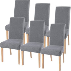 SearchI 6 Pack Dining Chair Slipcovers, Parsons Super Fit Spandex Stretch Chair Slipcovers, Removable Washable Kitchen Chair Slipcovers for Dining Room, Hotel