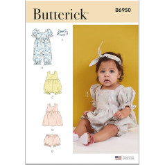 Butterick Baby Sportswear Sewing Pattern, Multi-Colour