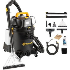 Vacmaster VK1323PFR 1300W 23L 3-in-1 Washing Vacuum Cleaner Wet Dry Vacuum Cleaner with Dual Tank Design, Floor Cleaner for Hard Floors, Carpets, Carpet Cleaning Machine