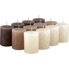 High-Quality & Rustic Pillar Candles - SafeCandle - Wax Candles / Rustic Candles / Advent Candles for Christmas