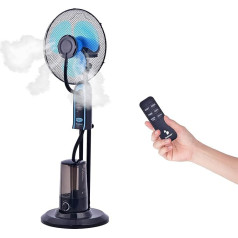 BEPER VE.502 Fan with Water Cooling - Floor Fan with Remote Control, Timer, Humidifier Quiet
