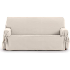 Eysa Sofa Cover Cotton Beige 2 Seater (140-180cm)