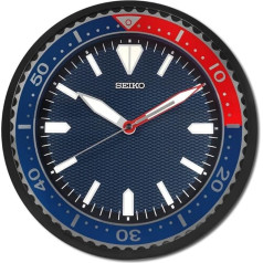 Seiko Clocks QXA791J Clock with Blue Dial and Silent Sweep