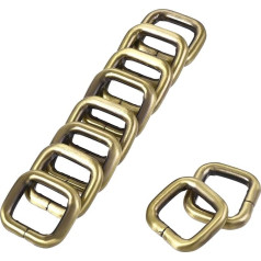 sourcing map Metal Rectangle Ring, for DIY Bags, Luggage Belts, Backpacks