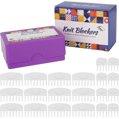 WMLBK Knitting Blocker and Needle Set, Knitting Blocking Combs - 20 Combs for Blocking Knitting, Crochet, Lace or Craft Projects - Use with Blocking Mats for Knitting Mats