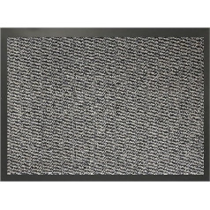 HOUSEGADS Dirt Trapper Mat Indoor/Outdoor Non-Slip Rubber Backing Carpet and Floor Mat for Home, Kitchen and Office, Super Absorbent Washable Mat for Front and Back Door (Gray, 40