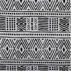 Kt KILOtela - Canvas Decorative Fabric, Home Accessories, Decorations, Tablecloths, Curtains, Cushions, Curtains, Bags, Crafts, 300 cm Length x 280 cm Width, Okavango, Black - 3 Metres