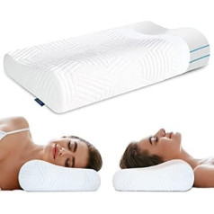 LAMB Memory Foam Pillow, Orthopaedic Pillow, Neck Support Pillow, Ergonomic Sleeping Pillow, Sandwich Pillow Suitable