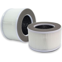 PUREBURG 2 Pack Replacement HEPA Filter Compatible with Greenote Air Purifier AP10 Part Number AP10-F3