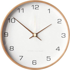 Wall Clock, Modern Clock, Natural Wood Clock, Minimalist Design Clock, Decorative Wall Clock, Wooden Wall Clock, Modern Wall Clock (White)