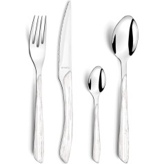 Amefa Eclat Nature 2274PVAF17B60 16-Piece Cutlery Set White Wood Stainless Steel