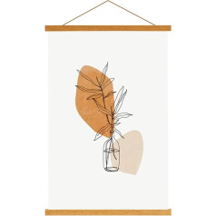 Lanpn A0 Magnetic Poster Frame, 84cm, 84x100cm, 84x120cm Magnetic Picture Frame, Natural Wood Poster Frame, Magnetic Poster Frame, Hanging Poster Holder (84cm, Teck)
