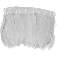 1 Federquaste hochzeitsdekoration hochzeits dekoration Dekorationsmaterial schmuckherstellung einfarbige Accessoires Bandfahne Federband Pfau Kleidung Feder Federbesatz Gänsefedern NESTINGHO