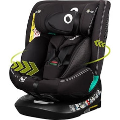 LIONELO Bastiaan i-Size One 360o Rotating Car Seat for Children from 40-150 cm, Can be Mounted in the Direction of Travel and Against the Direction of Travel, ISOFIX Pas TopTether Adjustable Backrest