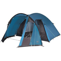 High Peak Tessin 4 dome tent with stem, 2 entrances, family tent for 4 persons, extra high entrance, double walled.