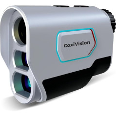 CoxiVision Rangefinder with Tilt for Golf & Hunting, 1300/1500 Yards High Precision Rangefinder, 6X Magnification, Flagpole Lock Vibration, BRD Mode, Tilt Measurement, Scan