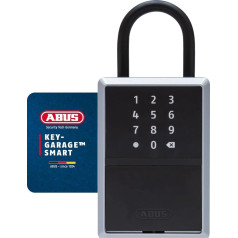 ABUS Smart Key Box KEYGARAGE One – Operated via App with Smartphone or by Number Code – Key Cabinet for 20 Keys – Also Ideal for Holiday Homes – Model 797 with Bracket, Black