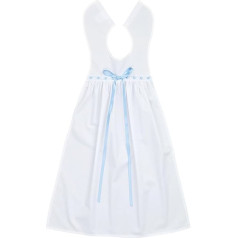Bateo Design White Cotton Christening Topper with Drawstring Lace and Satin Ribbon - Perfect for Boys and Girls Unisex Christening Cape