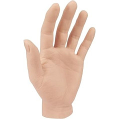Silicone Tattoo Practice Hand Life Size Fake Skin Hand Model for Tattoo Training for Experienced Tattoo Artists and Beginners (Left Hand)