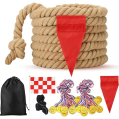 Syhood Adult Tug of War Rope Sets Outdoor Carnival Birthday Party Camping Picnic Yard Backyard Lawn Team Building Summer Activities