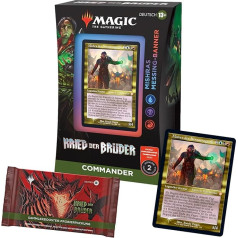 Magic: The Gathering War of the Brothers Commander Deck - Mishras Brass Banner (Blue-Black-Red) + Collector's Booster Sample Pack (German Version)