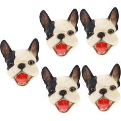 ABOOFAN Pack of 5 Hand Puppet Children's Doll Toy Dog Glove Doll Toy Finger Puppets Dog Head Doll Plush Dreadfuls Aduct Toy Stuffed Toy Hand Toy Props
