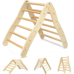 Kotsy Indoor Climbing Frame with 60 kg Load Capacity Climbing Triangle for Children 3 Height Adjustable Climbing Frame Indoor Folding Chicken Ladder Children Indoor Play Equipment