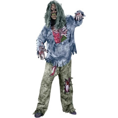 shoperama Zombie Deluxe 3D Costume for Men and Teenagers Halloween Horror The Walking Dead Size: M/L