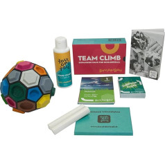 BOULDERBALL Team Climb - Fingerkletterspiel für Teamwork, Feinmotorik & Logisches Denken - Made in Italy - Inkl. Team Climb-Routenset & Liquid Chalk - Geschicklichkeitsspiel für Kinder & Erwachsene