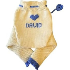 Personalized merino wool baby cloth diaper cover soaker longies small
