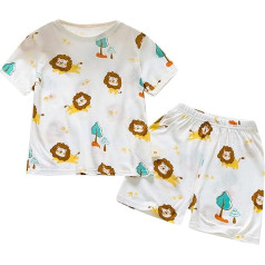 2024 2-Piece Baby Clothing Set - Short Sleeve T-Shirts Shorts Sets Short Linen T-Shirt Clothing Summer Dress Children's Clothing Sports Suit Leisure Suit Plain Clothing Sets for 1-6 Years
