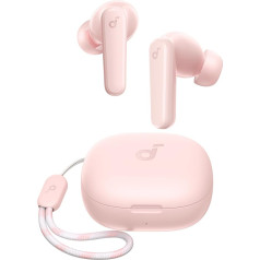 soundcore by Anker P20i Wireless Bluetooth Headphones In-Ear, 10 mm Driver, Bluetooth 5.3, Adjustable EQ, 30 Hours Playtime, IPX5 Waterproof, 2 Micros with AI, Can be Used Individually (Pink)