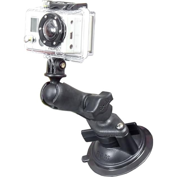 italianboz RAM-Mount rap-b-166-gop1u with the System Car Plastic Suction Cup Bracket for Action Camera Gopro® HD Hero