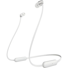 Sony WI-C310 Wireless In-Ear Headphones, 15 Hours Battery Life, Voice Assistant, Magnetic Earplugs, Behind-the-neck Design, Built-in Headset Function, Headset with Microphone