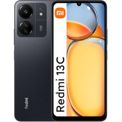 Xiaomi Redmi 13C Mobile Phone 90Hz 6.74 Inch Display, 8 + 256 GB Smartphone Without Contract with Octa Core Processor and 50MP Triple Camera 5000 mAh Battery Dual SIM MIUI 14 NFC (Black EU Version)