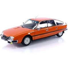 Norev NV181524 1:18 CX 2400 GTI 1977-Mandarine Citroen Collectible Model, Multi