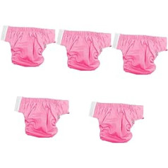 Healvian 5St Windeln für Erwachsene ältere Stoffwindel ältere Urinhose Damenunterwäsche waschbare Windel für ältere Menschen auslaufsichere Windeln wasserdicht Stoffwindeln Kleidersack Rosa