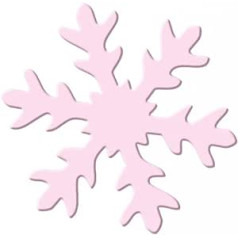 Ursus 19460080 - Motivlocher mit Hebel jumbo, Schneeflocke, rosa, ausgestanztes Motiv ca. 76,2 mm, aus Kunststoff mit Metallstanze, geeignet für Grammaturen von 160 220 g /qm