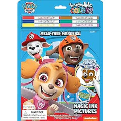 Nickelodeon Paw Patrol 48346 20-Page Imagine Ink Imagine Colour with 6 Mini Mess Free Markers