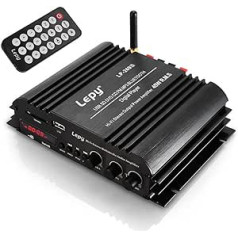 Dollatek LEPY LP-269S Bluetooth Amplifier 2-Channel HiFi Stereo 45W Multimedia Player LED Light