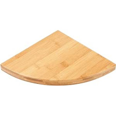 SAVORLIVING Corner Shelf Wooden Floating Shelves Wall Mounted Storage Shelf Bathroom Bedroom Living Room Kitchen Office Bamboo Wood Large