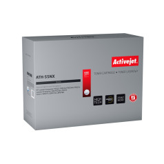 Effiki Activejet ath-55nx toner (replacement for hp 55x ce255x, canon crg-724h; supreme; 12500 pages; black)