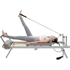Cervical Lumbar Traction Bed, Multifunctional Portable Pilate Bed, Lumbar Stretch Back Bed for Commercial and Home Fitness Training Equipment