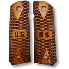 Zib Grips For 1911 Handles,1911 Punisher,Handgun Handles,Gun Handles,1911 Wooden Handles,1911 Full Size Handles,Punisher Handles,1911 Accessories,Widely Fits 1911 Models,Ambi Sa