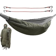Hobngmuc Camping Poncho Blanket, Winter Camping Poncho - Camping Poncho for Adults, Portable Blanket | Outdoor Sports Safety Blankets Tear Resistant for Hunting, Fishing, Hiking, Backpacking, Picnic